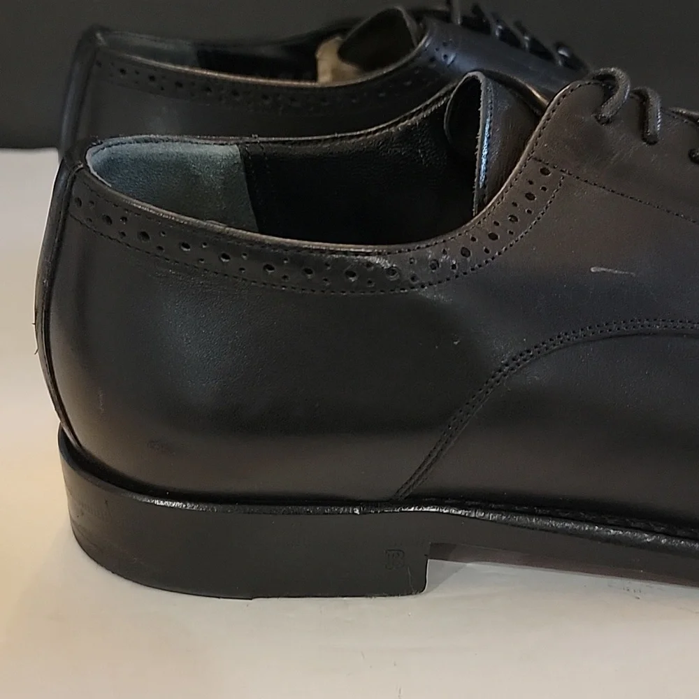 Bally mens dress shoes black leather size 8.5 us 7.5 uk gorgeous well made